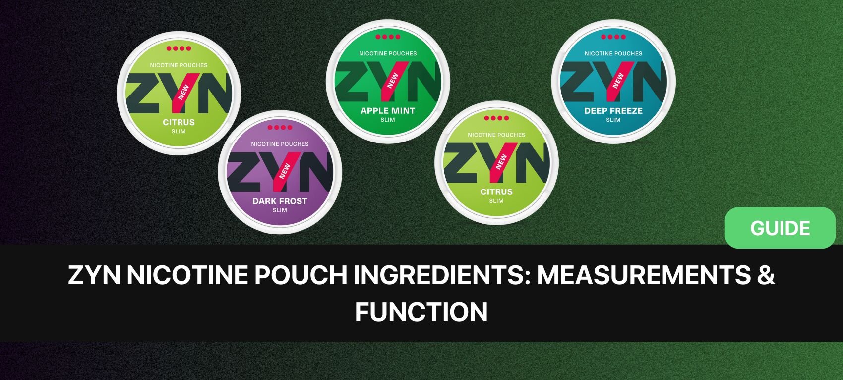 ZYN Nicotine Pouch Ingredients: Measurements & Function 2024