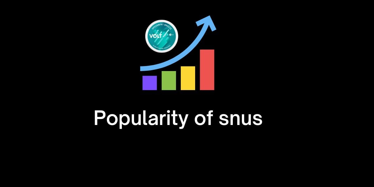 Rising popularity of snus