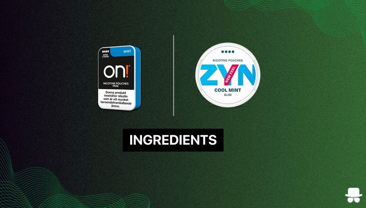 zyn vs on ingredients
