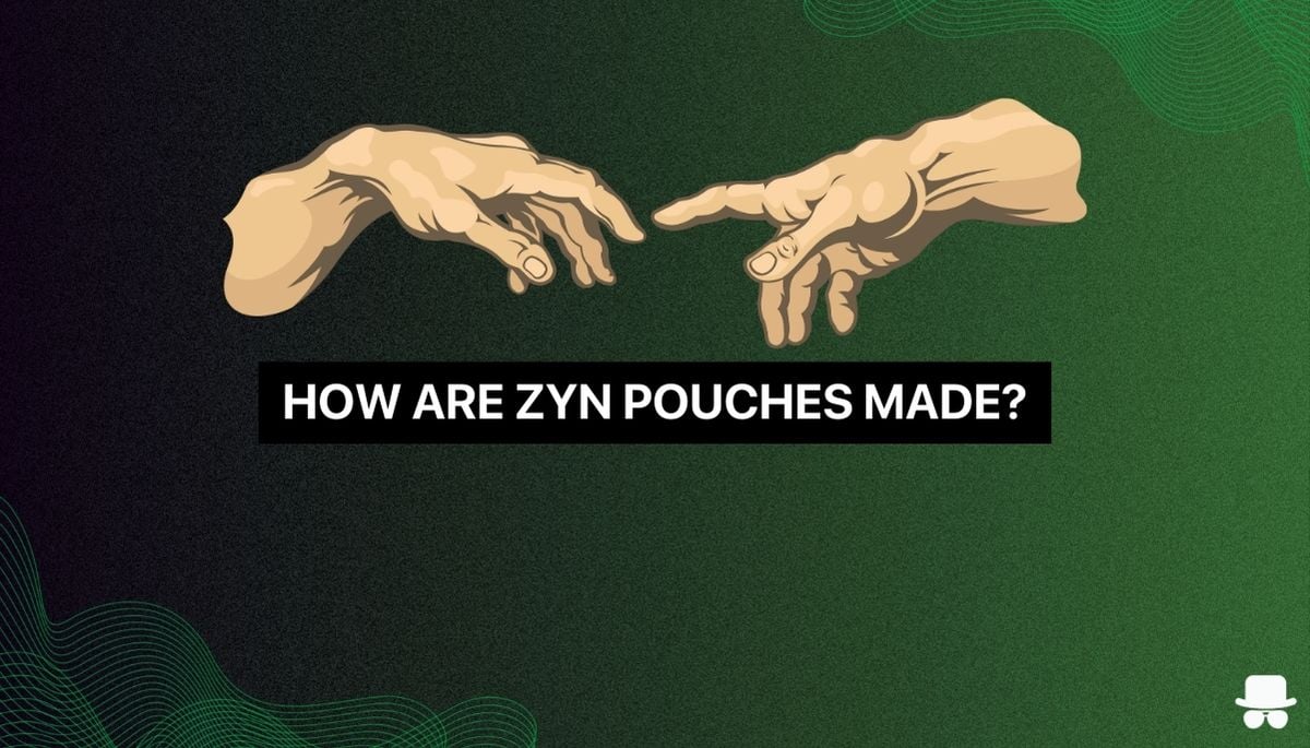 two fingers coming together as they create zyn pouches