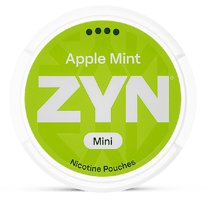 ZYN Mini Dry Apple Mint 6 mg Product Label