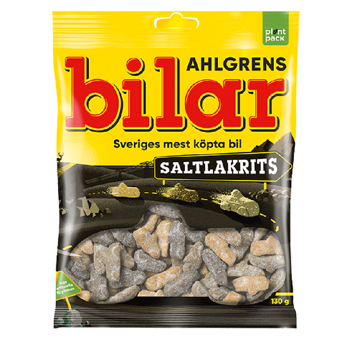 Ahlgrens Bilar Saltlakrits 130 g