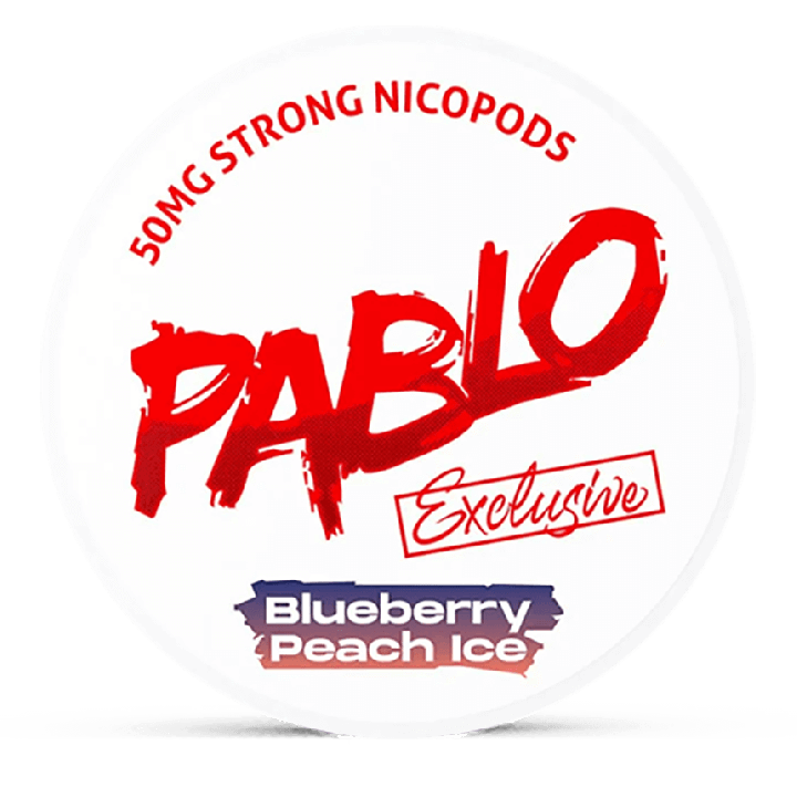 Pablo Exclusive 50 mg Blueberry Peach Ice