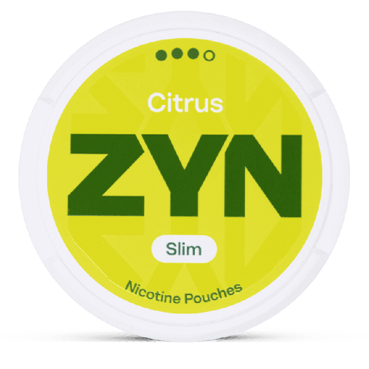 ZYN Slim Citrus Strong New Feel Product Label