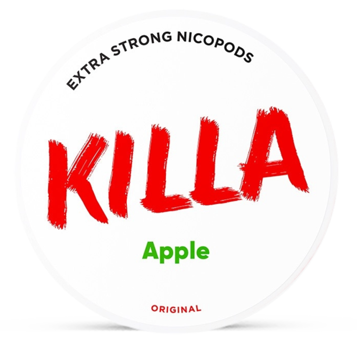 Killa Apple Extra Strong Slim All White Product Label