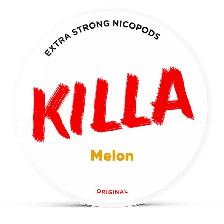 Killa Melon Extra Strong Slim All White Product Label
