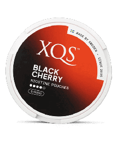 XQS Black Cherry Strong Product Label