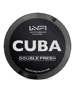 CUBA Black Double Fresh Slim Product Label