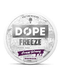 DOPE Freeze Crazy Strong Product Label