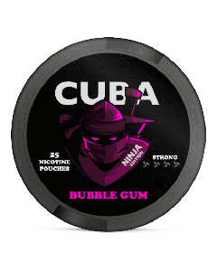 CUBA Ninja Bubblegum Slim Strong Product Label
