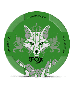White Fox Peppered Mint Product Label