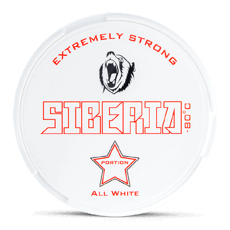Siberia -80 All White Original Portion Product Label