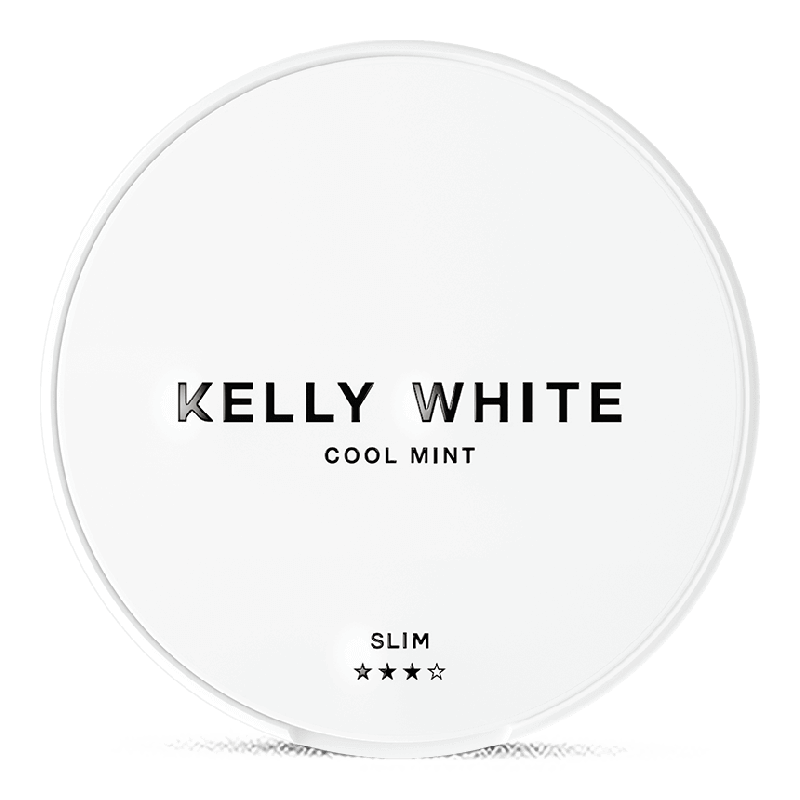 Kelly White Cool Mint Slim Product Label