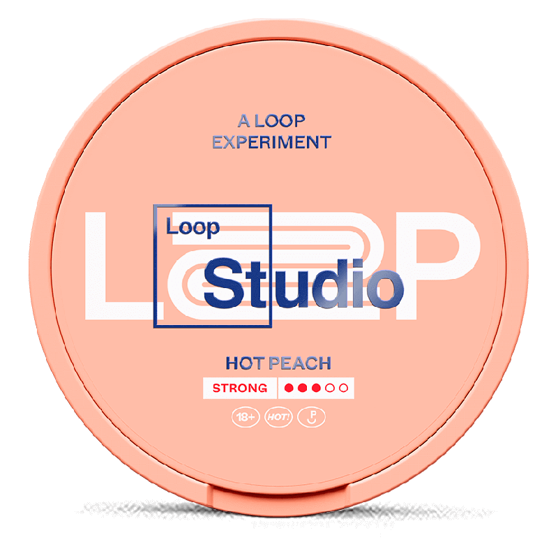 LOOP Hot Peach Strong Product Label
