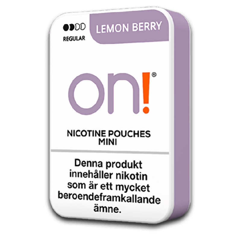on! Lemon Berry 3 mg Product Label