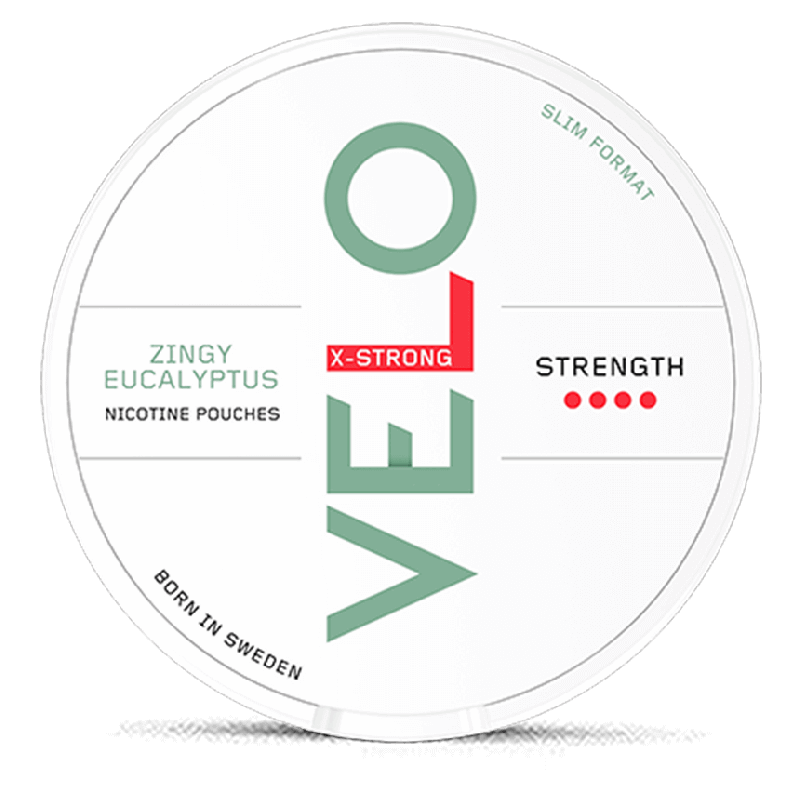 VELO Zingy Eucalyptus Product Label