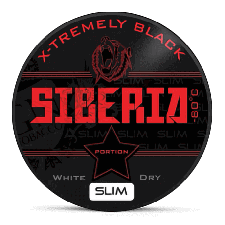 Siberia -80 Black White Dry snus can at Snusdaddy.com