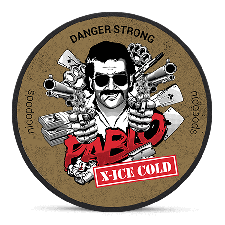 Pablo X-Ice Cold Super Strong Slim All White snus can at Snusdaddy.com