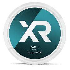 XR Catch Mint Slim White Portion snus can at Snusdaddy.com