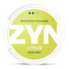 ZYN Mini Dry Citrus snus can at Snusdaddy.com