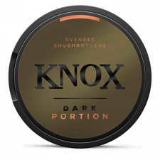 Knox Dark Original Portion snus can at Snusdaddy.com