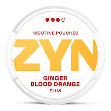 ZYN Slim Ginger Blood Orange Strong snus can at Snusdaddy.com