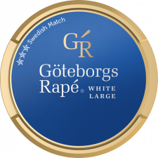 Göteborgs Rapé White Portion snus can at Snusdaddy.com