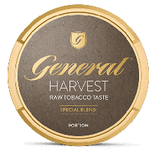 General Harvest Original Portion snus can at Snusdaddy.com