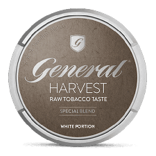 General Harvest White Portion snus can at Snusdaddy.com