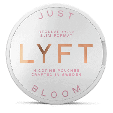 LYFT Just Bloom Slim Strong All White Portion snus can at Snusdaddy.com