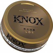 Knox Dark Loose snus can at Snusdaddy.com
