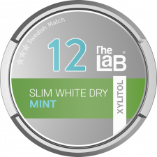 The Lab 12 Mint White Dry snus can at Snusdaddy.com