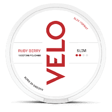VELO Ruby Berry snus can at Snusdaddy.com