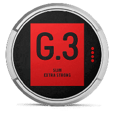 G.3 Slim Portion Extra Strong snus can at Snusdaddy.com
