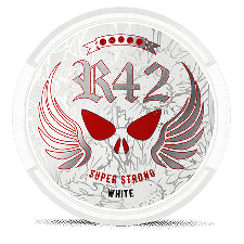 R42 White Portion Super Strong snus can at Snusdaddy.com