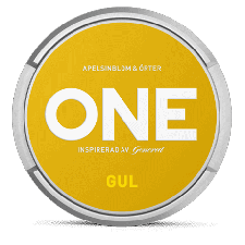 One Yellow White Portion Strong snus can at Snusdaddy.com