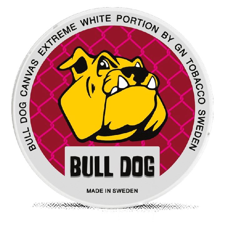 Bull Dog Canvas Extreme White Portion Product Label