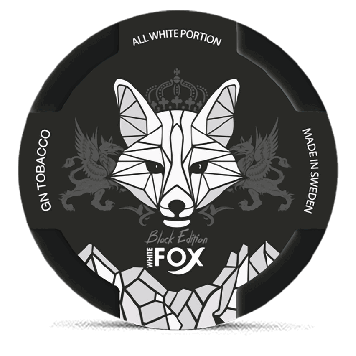 White Fox Black Product Label