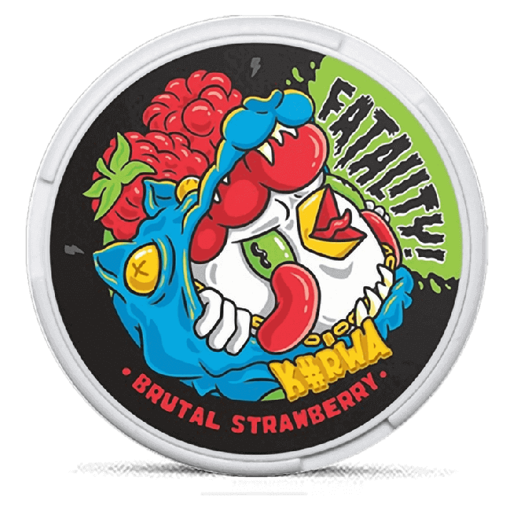 Kurwa FATALITY Brutal Strawberry Product Label