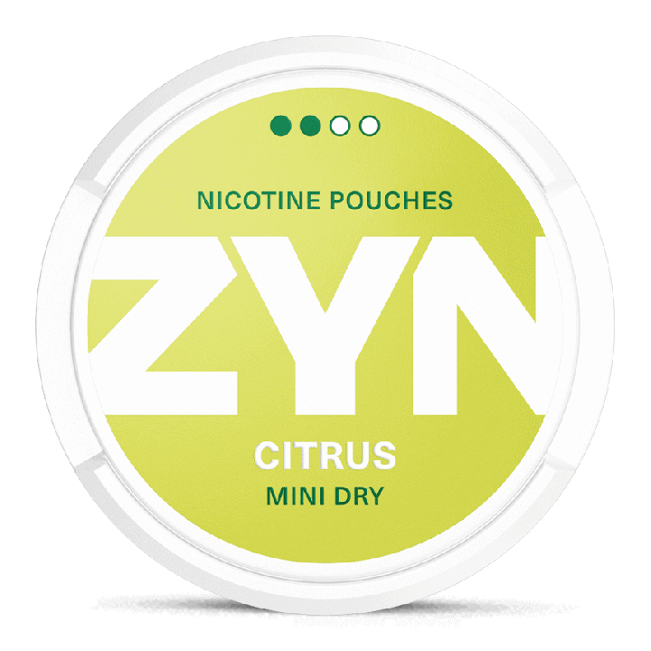 ZYN Mini Dry Citrus 3 mg Product Label