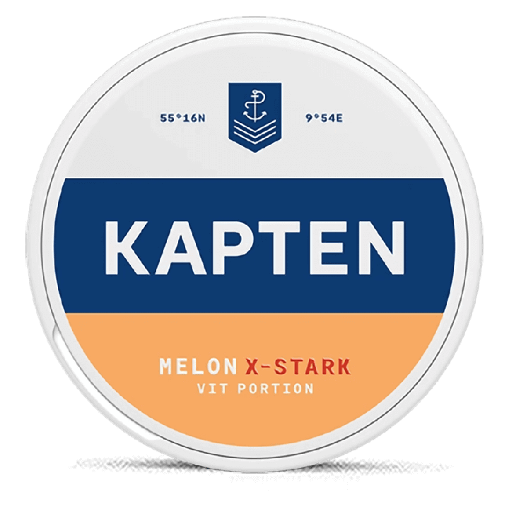 Kapten Extra Strong White Melon Product Label