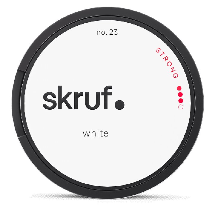 Skruf no. 23 Strong White Portion Product Label