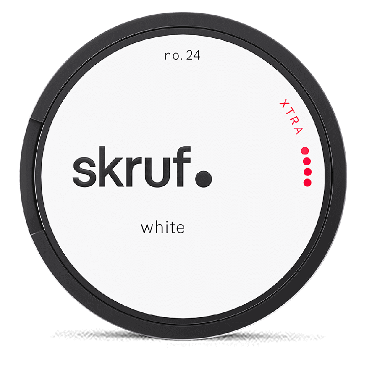 Skruf no. 24 Xtra Strong White Portion Product Label