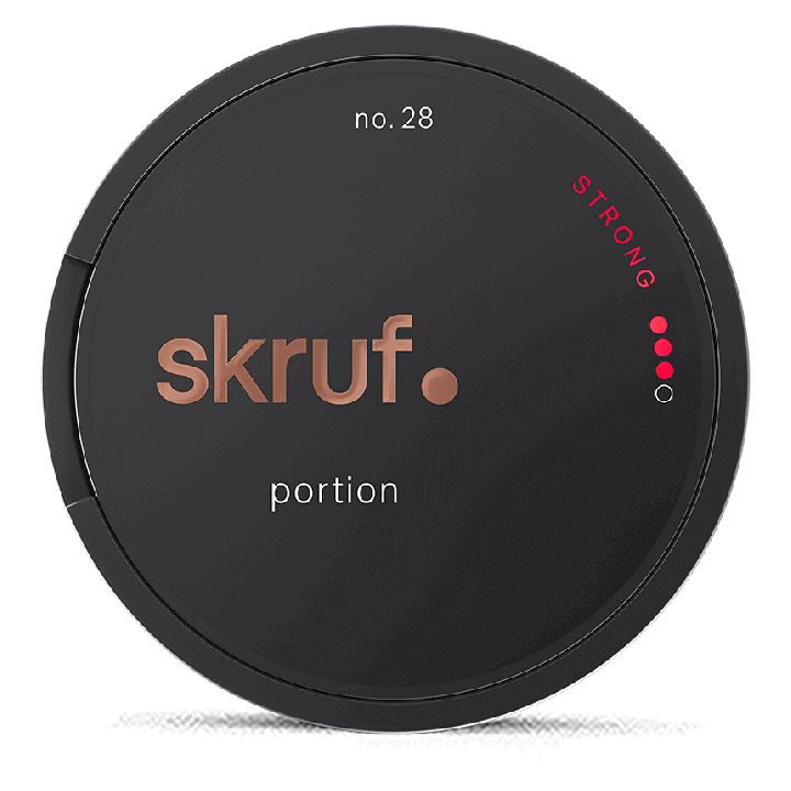 Skruf no. 28 Strong Portion Product Label