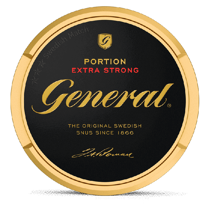 General Original Portion Extra Strong snus can at Snusdaddy.com