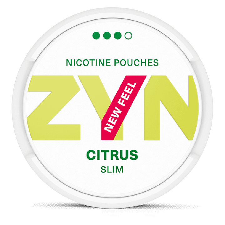 ZYN Slim Citrus Strong snus can at Snusdaddy.com