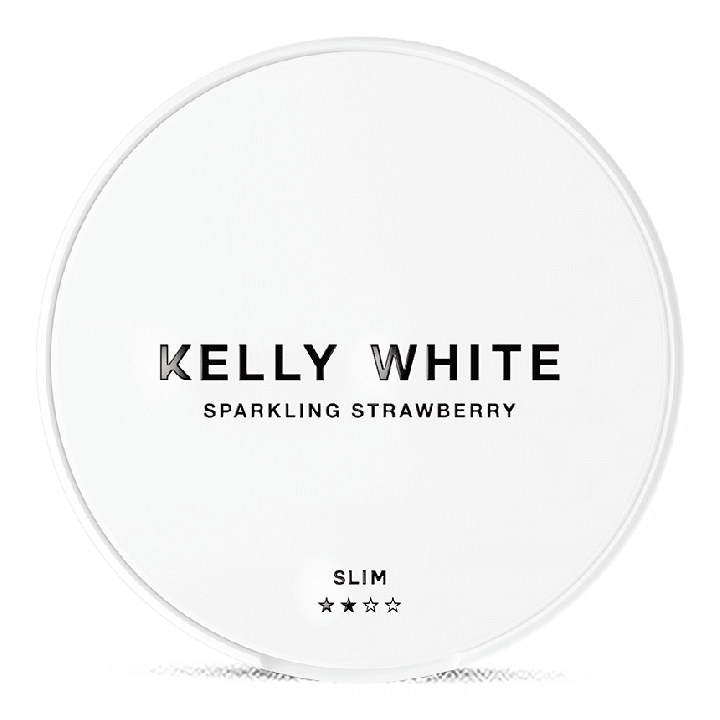 Kelly White Sparkling Strawberry Slim Product Label