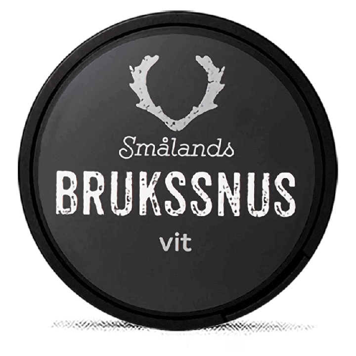 Smålands Brukssnus White Portion Product Label