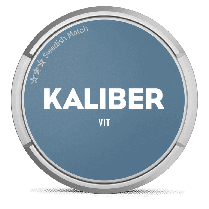 Kaliber White Portion snus can at Snusdaddy.com