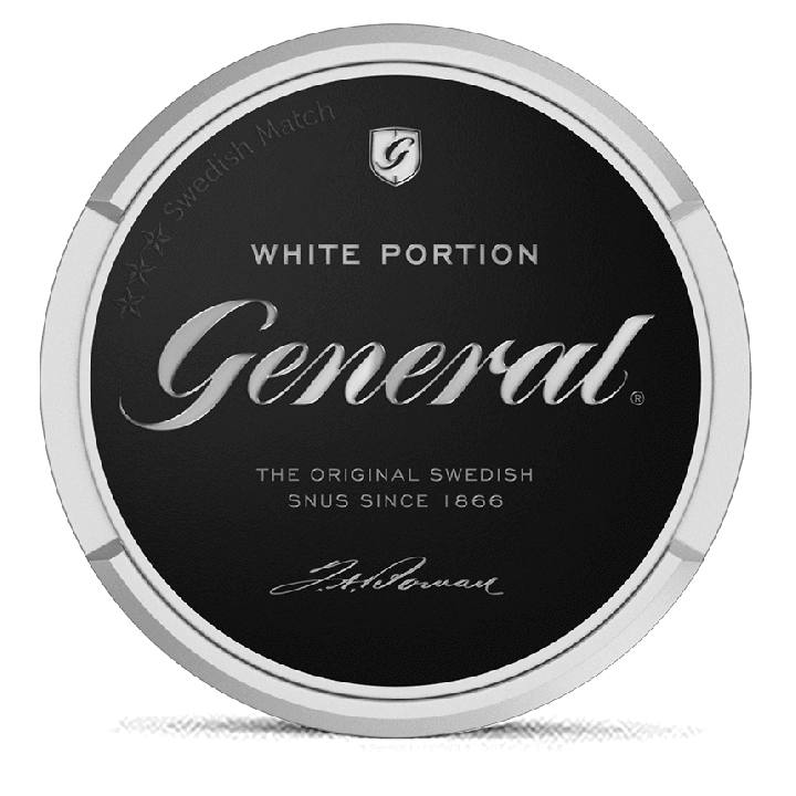 General White Portion snus can at Snusdaddy.com